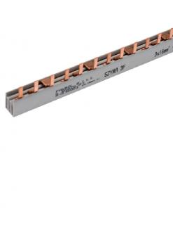 Szyna łączeniowa 3P 100A 16mm2 sztyftowa (12 modułów) S-12; E.4316/12SZ, PAWBOL  E.4316/12SZ/PAW