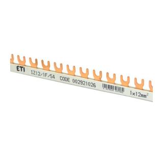 Szyna łączeniowa widełkowa 1P 80A 12mm2 (54 mod.), IZ12/1F/54; 002921026, ETI POLAM  002921026/ETI