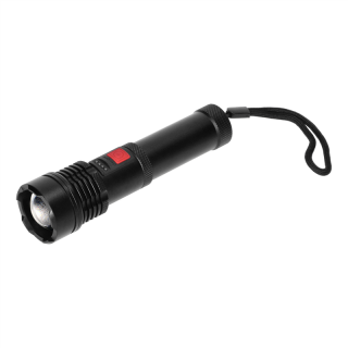 Taktyczna latarka ręczna LED COB 12W z funkcją zoom i akumulatorem 2200 mAh  LT-12/ORN