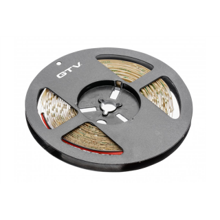 Taśma Flash 2835MW, 300 LED zimny biały, 3,8W/m, bez żelu 8mm, Rolka 5m, 12V  LD-2835MW-300-20-ZB/GTV