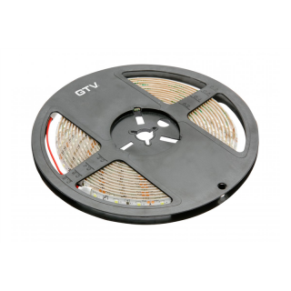 Taśma Flash 2835MW, 300 LED zimny biały, 3,8W/m, wodoodporna 8mm, Rolka 5m, 12V  LD-2835MW-300-65-ZB/GTV