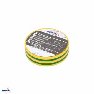 Taśma Izolacyjna 19x20m żółto-zielona/yellow-green  E30-PVC1920YG/BMK
