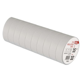 Taśma izolacyjna PVC 15mm / 10m biała  F61511/EMO