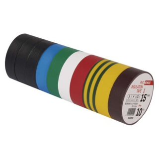 Taśma izolacyjna PVC 15mm / 10m mix  F615992/EMO