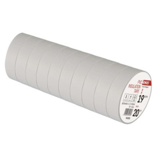 Taśma izolacyjna PVC 19mm / 20m biała  F61921/EMO