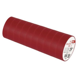 Taśma izolacyjna PVC 19mm / 20m czerwona  F61923/EMO