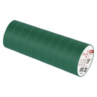 Taśma izolacyjna PVC 19mm / 20m zielona  F61929/EMO