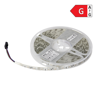 Taśma LED 12V, 5050, 60L/m, 210lm/m, 14,4W/m, IP63, RGB, 5m  AD-TL-6490LRGB/ORN