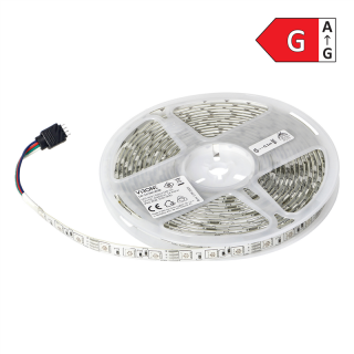 Taśma LED 12V, 5050, 60L/m, 210lm/m, 14,4W/m, IP63, RGB, 5m  LD-13/5M/RGB/ORN