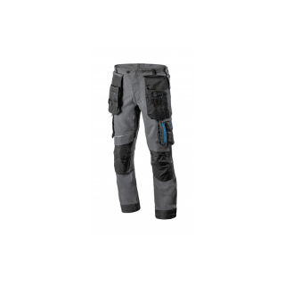TAUBER spodnie ochronne 4-way stretch ciemnoszare 2XL (56)  HT5K812-2XL/GTV