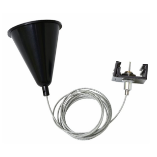 TRACK ROPE 4W BLACK - Zwieszak szynoprzewodu  GXTR051/GRE