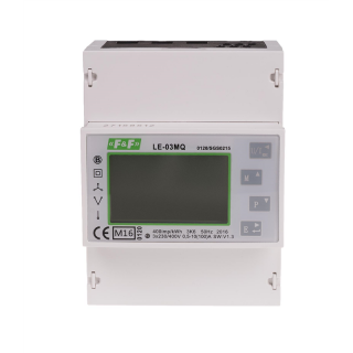 Trójfazowy licznik zużycia energii czynnej i biernej, Modbus RTU, 100(5)A; MID  LE-03MQ/FIF