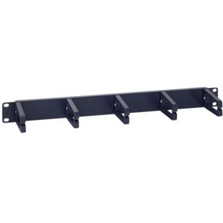 Uchwyt kablowy zewnętrzny niebieski , plastikowe uszy, 1U  DCN/P-016D/EMK