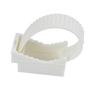 Uchwyt paskowy 21x155mm biały UP-50, opk=10szt, 12.3; ELEKTRO-PLAST OPATÓWEK  12.3/EPO