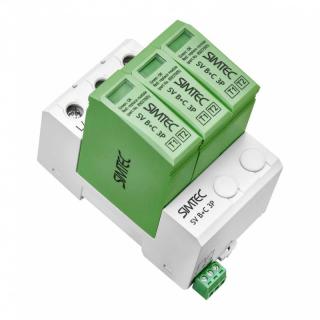 Warystorowy ogranicznik przepięć do instalacji fotowoltaicznych PV typ T1+ T2 3P, certyfikat TUV, szary, SIMTEC SV B+C 3P; 85036002, SIMET  85036002/SIM