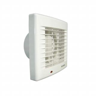 Wentylator ścienny fi 120mm 150m3/h 46dB 17W , automatyczna żaluzja, wyłącznik czasowy i higrostat, biały, POLO 5 120 AŻWCH; 007-0032, DOSPEL  007-0032/DOS