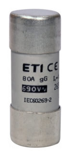 Wkładka topikowa cylindryczna CH22x58 gG 80A/690V; 002651049, ETI POLAM  002651049/ETI