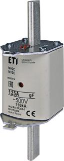 Wkładka topikowa przemysłowa szybka KOMBI, NH2/WT-2C gF 125A/500V; 004139396, ETI POLAM  004139396/ETI