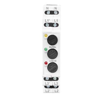 Wskaźnik zasilania z zabezpieczeniem bezpiecznikowym 3x 230V/400V LED Czerwona/Zielona/Żółta TN LKM-09-40; ZAMEL  EXT10000318/ZAM