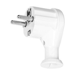Wtyczka kątowa 2P+Z, Uni-Schuko, biały, 24 szt.  OR-AE-13261/W/24/ORN
