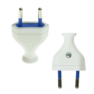 Wtyczka rozbieralna płaska; 2,5A/250V, II kl.izol.; BIAŁY  W-99524/PLR