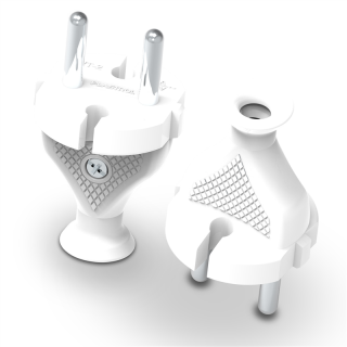 Wtyczka rozbieralna, prosta 2p; 10A;230V; WT-2 BIAŁA; W-98131, PLASTROL  W-98131/PLR