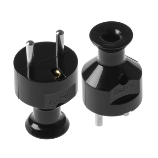Wtyczka rozbieralna, prosta 2p+Z, 16A, 250V; WT-31 CZARNY  W-10127/PLR