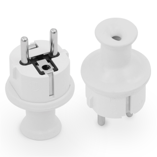 Wtyczka rozbieralna, prosta Uni-SCHUKO 16A, 250V, , hermetyczna; WT-40H BIAŁY  W-10116/PLR