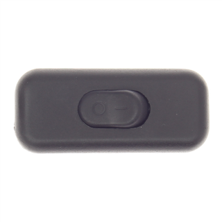 Wyłącznik kołyskowy przelotowy, 2-torowy, 2,5A, 250V; czarny  W-97746/PLR