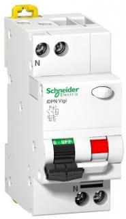 Wyłącznik kombinowany K60 DPNVigiK-B16-30-AC B 16A 1N-biegunowy 30 mA typ AC; Schneider  A9D22616/SCH