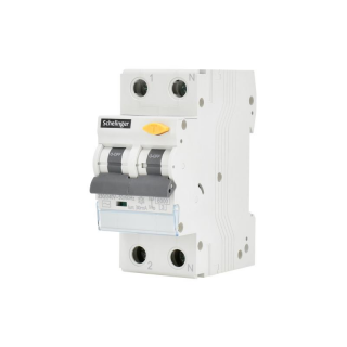 Wyłącznik Rcbo 2p C 6a 30ma Typ Ac Schelinger  A08-GKL-AC-C06/BMK