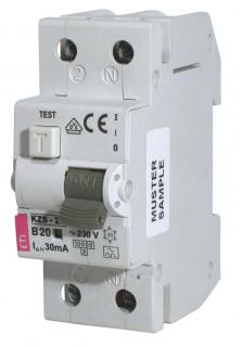 Wyłącznik różnicowo-nadprądowy 2P B 16A 30mA typ A, KZS-2M A B16/0,03; 002173204, ETI  002173204/ETI