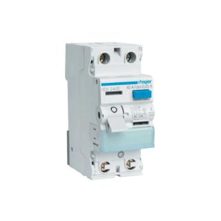 Wyłącznik różnicowoprądowy 2P+N 40A/30mA Typ A QuickConnect, RCCB; CDS240D, HAGER  CDS240D/HAG