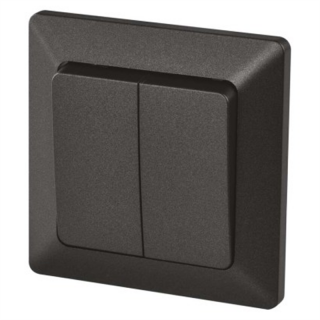 Wyłącznik schodowy 2P IP20 antracyt  A6100.8/EMO