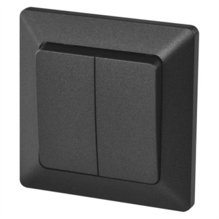 Wyłącznik świecznikowy 2P IP20 antracyt  A6100.6/EMO