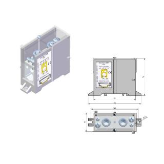 Zacisk 1x2,5-120 z pokrywą (Z-120)  Z120/SIN