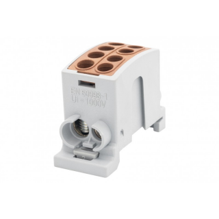 Zacisk HLK 100A-2 (1x25,1x16 / 1x25,1x16)-brązowy  F2.0356/FEL