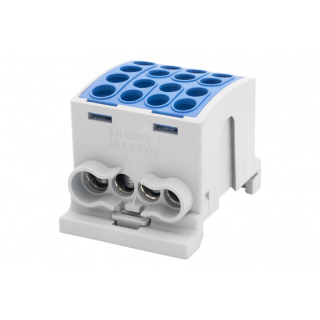 Zacisk HLK 100A-4 (1x25,3x16 / 1x25,3x16)-niebies.  F2.0368/FEL