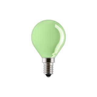 Żarówka kulka P45 15W E14 zielona tradycyjna 33257850  ZKKOLE1415Z/PHP