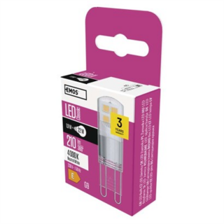 Żarówka LED Classic JC / G9 / 1,9 W (22 W) / 210 lm / neutralna biel  ZQ9527/EMO