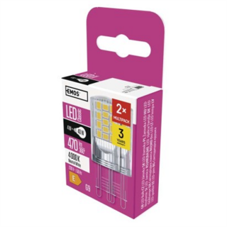 Żarówka LED Classic JC / G9 / 4 W (40 W) / 470 lm / neutralna biel  ZQ9545.2/EMO