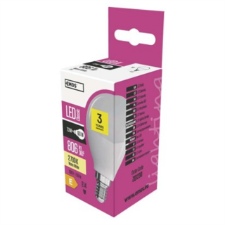 Żarówka LED Classic Mini Globe / E14 / 7,3 W (60 W) / 806 lm / ciepła biel  ZQ1230/EMO