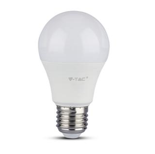 Żarówka LED E27 A60 9W 806lm, barwa: zimna biel 6400K, IP20; V-TAC  7262/VTC