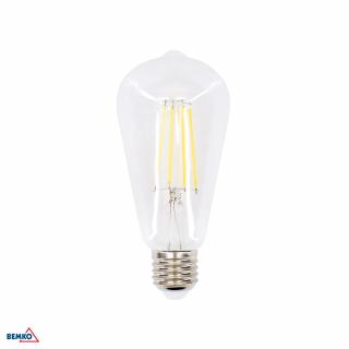 Żarówka LED Filament 230V E27 ST64 7W 950lm 2700K 320st  D86-FLB-E27-ST64-070-2K/BMK