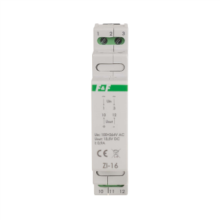 Zasilacz impulsowy 12W, 13,5V DC, nap. zas. 100÷230V, do montażu na szynie DIN  ZI-16/FIF