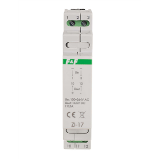 Zasilacz impulsowy 12W, 14,5V DC, nap. zas. 100÷230V, do montażu na szynie DIN  ZI-17/FIF