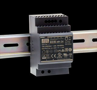 Zasilacz impulsowy na szynę DIN 60W 12VDC 4,5A; HDR-60-12, MEAN WELL  HDR-60-12/MNW