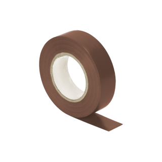Zestaw 10 taśm izolacyjnych 19mm, brązowa, uniepalniona, grubość 0,13mm, długość 20m  OR-AE-13196/BR/20M/S/ORN