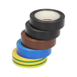 Zestaw 5 taśm 15mm, 2x czarna, brązowa, niebieska, żółtozielona, długość 10m  OR-AE-13215/ORN