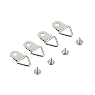 Zestaw do podwieszanego montażu paneli 4 zaczepy (typu backplate)  ZM-HOOK4-BK-00/GTV